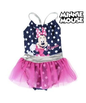 Costume da Bagno Bambina Minnie Mouse Blu Marino