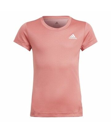 Maglia a Maniche Corte per Bambini Adidas Aeroready Salmone