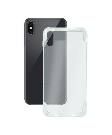 Custodia per Cellulare Iphone Xs Max KSIX Flex Armor Trasparente