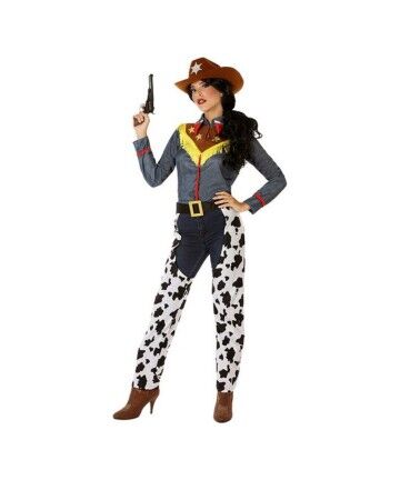 Costume per Adulti 114517 Albă Cowboy Donna