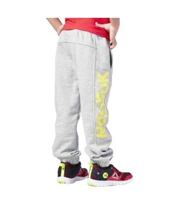 Pantalone Sportivo per Bambini Reebok B ES BL Pant Grigio Giallo