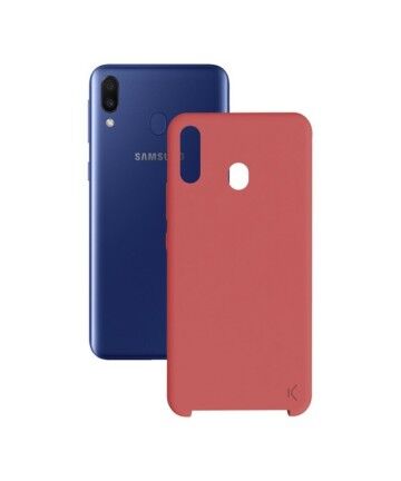 Custodia per Cellulare Samsung Galaxy M20 KSIX Soft Rosso