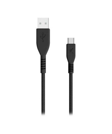 Cavo USB A con USB C KSIX Nero