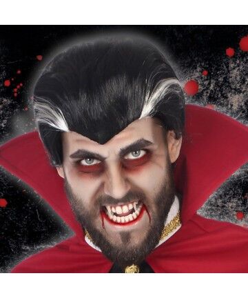 Parrucca Halloween Vampiro Castano 116226