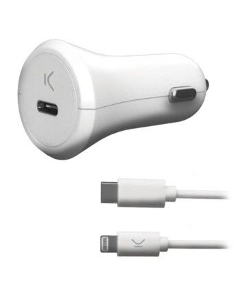 Caricabatterie USB per Auto KSIX MFI 18W Bianco