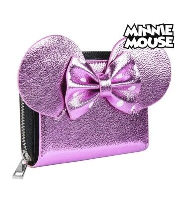 Portafogli Minnie Mouse Portatessere Rosa Metallizzato 70688