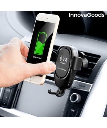 Supporto per Cellulare con Caricabatterie Senza Fili per Auto Wolder InnovaGoods