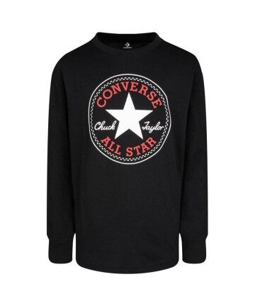 Maglia a Maniche Corte Uomo Converse Chuck Patch Graphic Nero