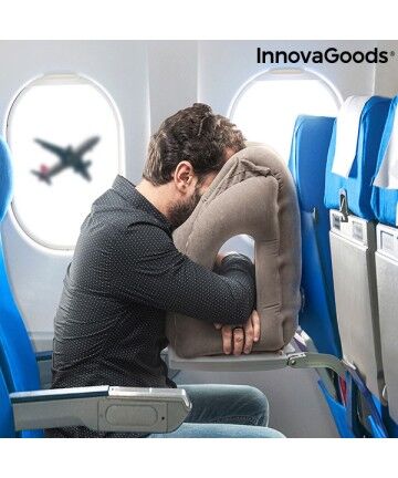 Cuscino da Viaggio Gonfiabile Frontale Snoozy InnovaGoods