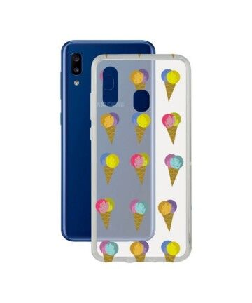 Custodia per Cellulare Samsung Galaxy A20 KSIX Flex TPU Trasparente