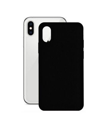 Custodia per Cellulare iPhone X/XS KSIX Nero Silicone