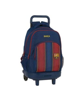 Trolley per la Scuola Compact F.C. Barcelona 20/21 Rosso Granato Blu Marino