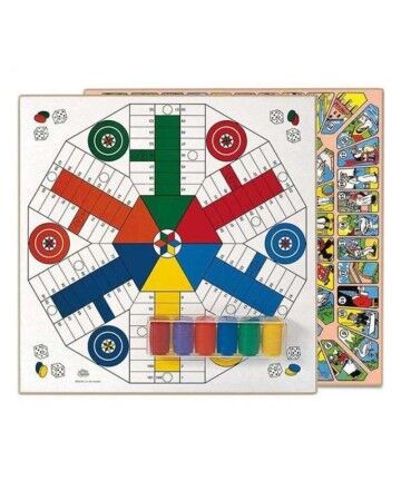 Tabellone per Parcheesi e Gioco dell'Oca Cayro Legno (40 x 40 cm) Giocatori 6