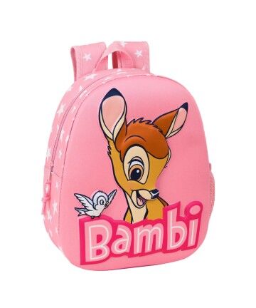 Zaino Scuola 3D Disney Bambi Rosa