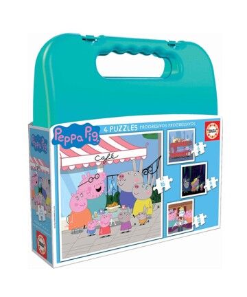 Set di 4 Puzzle Educa Peppa Pig Progressive (6-9-12-16 pcs)