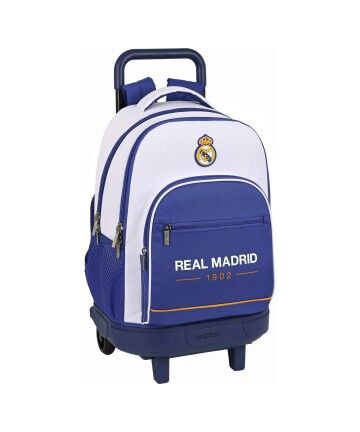 Trolley per la Scuola Real Madrid C.F. Azzurro Bianco