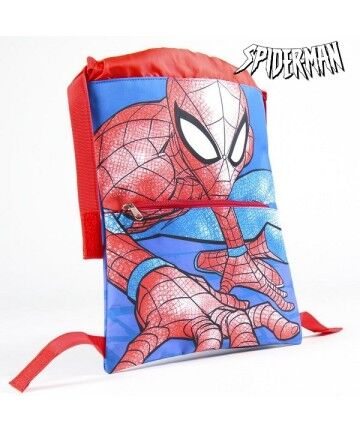 Zaino a Sacca per Bambini Spiderman Azzurro