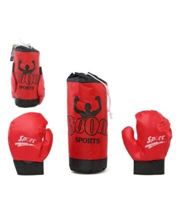 Sacco da Boxe & Guanti Rosso