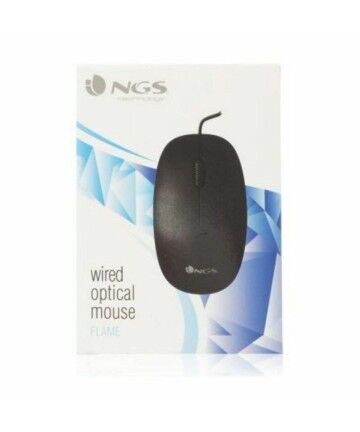 Mouse Ottico Mouse Ottico NGS FLAME 1000 dpi Nero