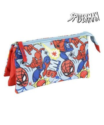 Astuccio Scuola Spiderman Azzurro