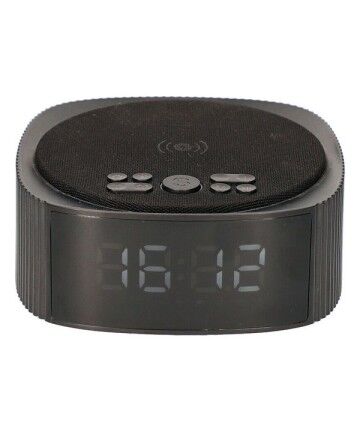 Radio Sveglia con Caricabatterie Wireless KSIX Alarm Clock 3 Bluetooth 10W Nero