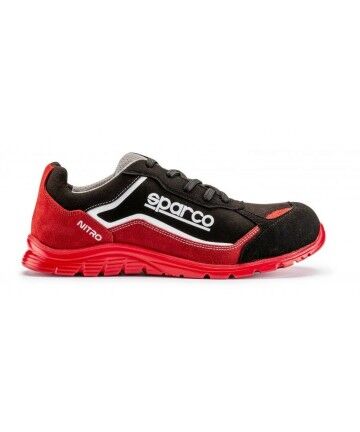 Pantofole Sparco Nitro S3 ESD Nero/Rosso Taglia 48