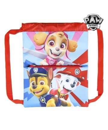 Zaino a Sacca per Bambini The Paw Patrol Azzurro Rosso