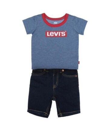 Completo Sportivo per Neonati Levi's STRETCH DENIM SHORT Azzurro