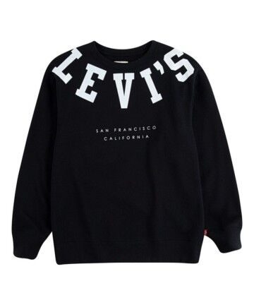 Felpa per Bambini Levi's DROPPED SHOULDER CREW Nero