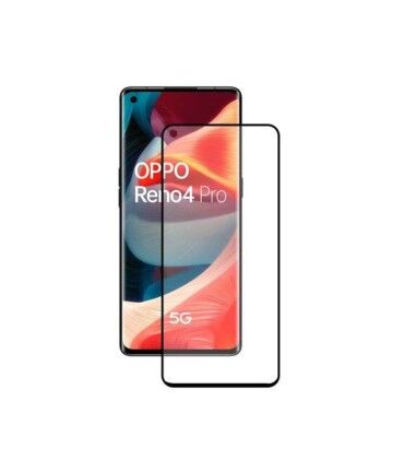 Protettore Schermo Vetro Temprato per Cellulare Oppo Reno 4 Pro 5G KSIX Full Glue 2.5D