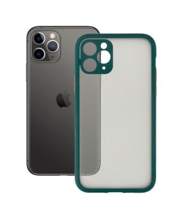 Custodia per Cellulare iPhone 11 Pro KSIX Duo Soft Verde