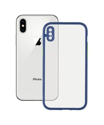 Custodia per Cellulare iPhone X , XS KSIX Duo Soft Azzurro