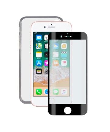 Protettore Schermo Vetro Temprato per Cellulare + Custodia per Cellulare iPhone 7/8/SE2020 Contact