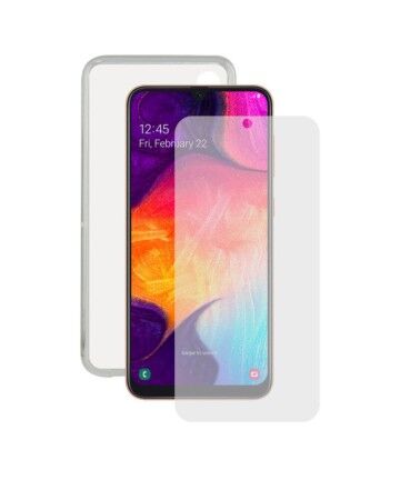 Protettore Schermo Vetro Temprato per Cellulare + Custodia per Cellulare Samsung Galaxy A30s/A50 Contact