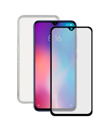 Protettore Schermo Vetro Temprato per Cellulare + Custodia per Cellulare Xiaomi Mi 9 Contact