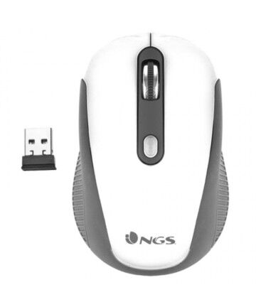 Mouse Ottico Wireless NGS Haze 800/1600 dpi Bianco Nero