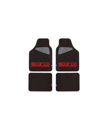 Set di Tappetini per Auto Sparco SPC1903 Universale Nero/Rosso (4 pcs)