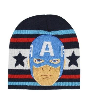 Berretto per Bambini Captain America The Avengers Blu Marino (Taglia unica)