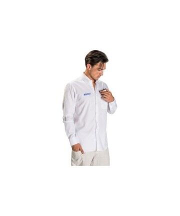 Camicia a Maniche Lunghe Uomo Sparco Bianco (Taglia S)