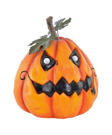 Decorazione per Halloween DKD Home Decor Fibră de Sticlă Zucca (25 x 26 x 28 cm)