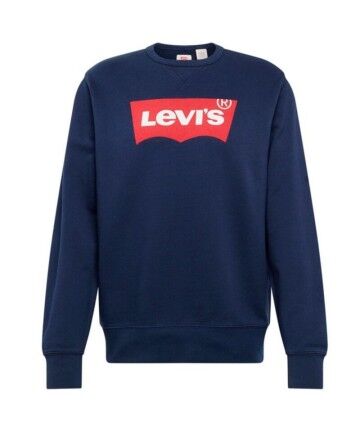 Felpa per Bambini Levi's Box Tab Blu Marino Marino