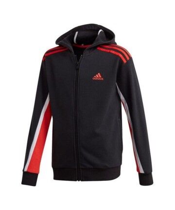 Giacca Sportiva da Bambini Adidas B Bold FZHD Nero