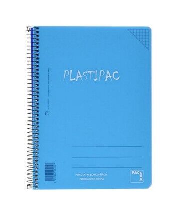 Quaderno Plastipac A5 80 Foglie Azzurro (Ricondizionati A+)