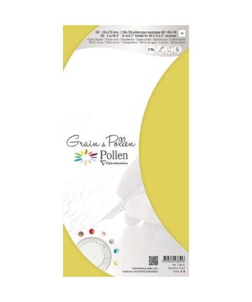 Biglietto di Auguri 23851C Doppia Giallo (13,5 x 13,5 cm)(5 pcs) (Ricondizionati A+)