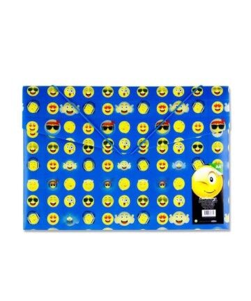 Fascicolo H2716614 3D Emoji A4 Azzurro (Ricondizionati A+)