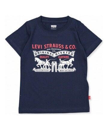 Maglia a Maniche Corte per Bambini Levi's 9EA074-U09 Blu Marino