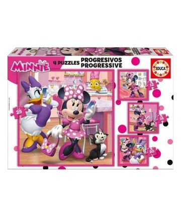 Puzzle Minnie Mouse Happy Helpers Progressivo 12-16-20-25 Pezzi