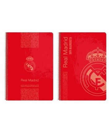 Quaderno con Anelli Real Madrid C.F. Rosso A4