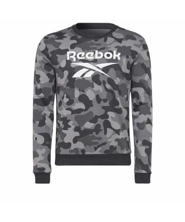 Felpa senza Cappuccio Uomo Reebok Camo Nero