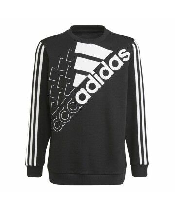 Felpa per Bambini Adidas Essentials Logo K Nero